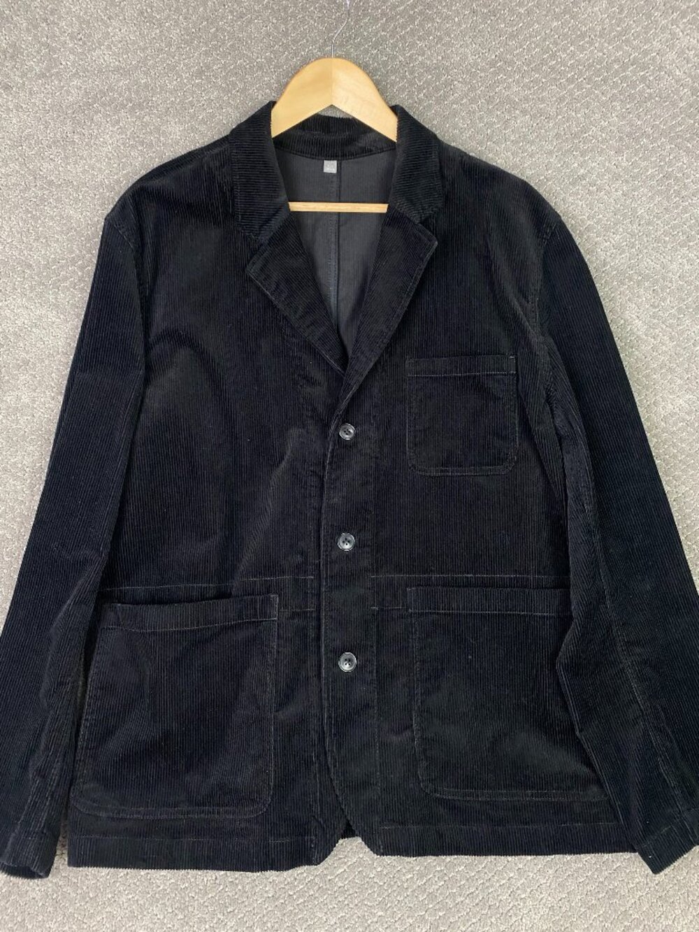 GAP Corduroy Blazer Mens XL Black Chore Jacket Sport Coat